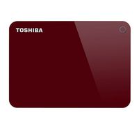 Image of Toshiba, Canvio Advance, 4TB, External Hard Disk Drive, Red